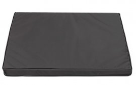 Materac dla psa Vigo Standard w kolorze ciemnoszarym z czarnym wykończeniem 100x75 grubość 10 cm